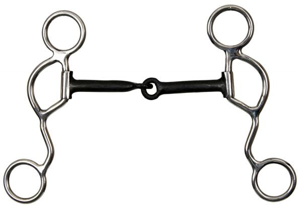 Half Cheek Bits collection image featuring #18183: Showman™ half moon cheek snaffle bit