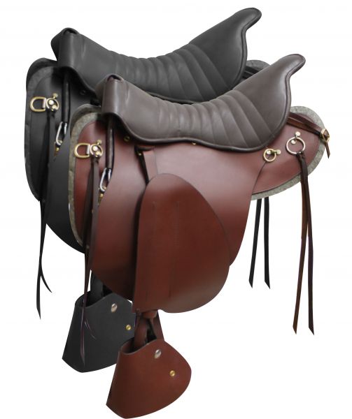 Leather Stirrups collection image featuring 18 Inch Trooper Saddle - Durable Leather, Affordable Trooper...