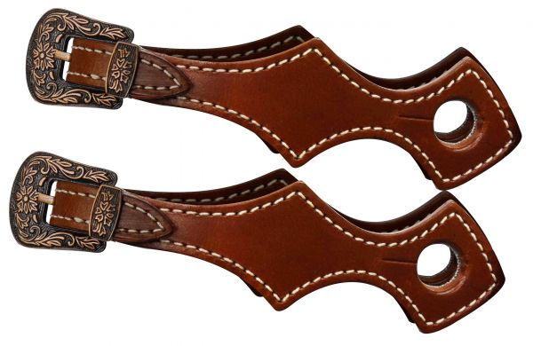 Slobber Straps collection image featuring #175973: Showman ® scalloped slobber straps with antique buckles