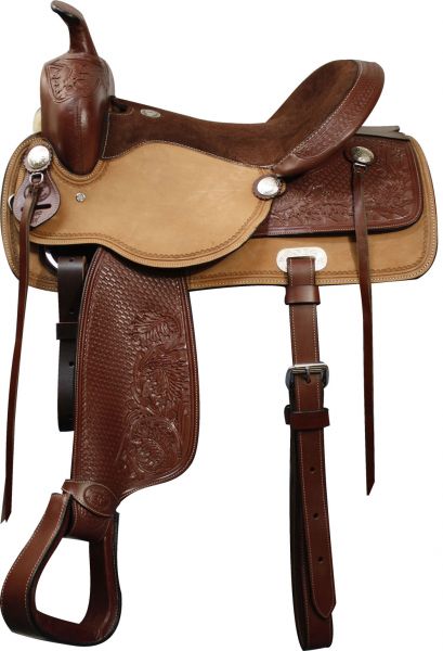 Trail / Pleasure Saddles collection image featuring #060: 16", 17" Double T Pleasure Style Saddle