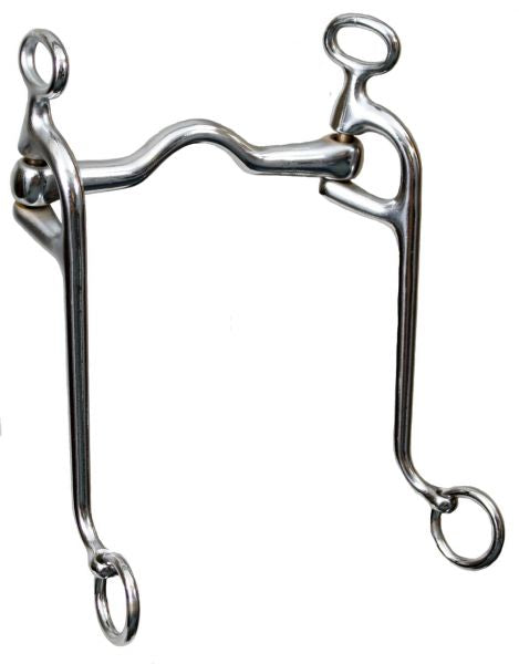 Walking Bits collection image featuring #255027: Showman™ chrome plated walking horse bit with 5" mouth and 8" cheeks