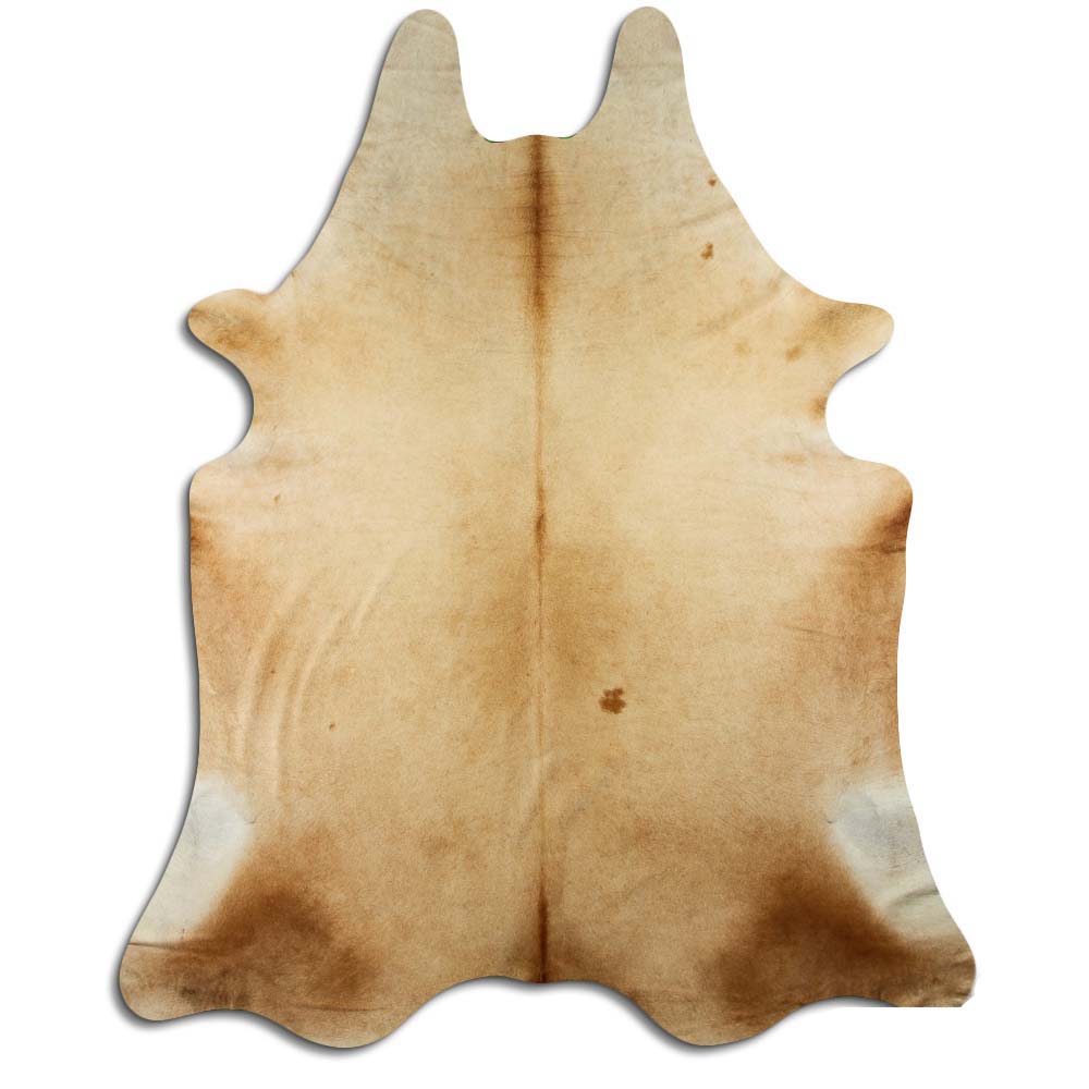 LG/XL Light Toned Brazilian Hair on Cowhide Rug - 40-45 Sq. Ft.