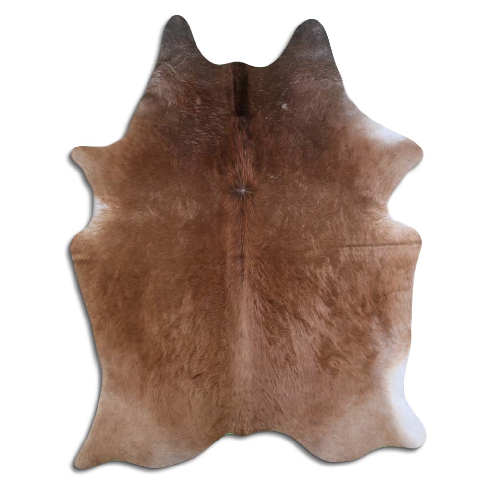 LG/XL Light Toned Brazilian Hair on Cowhide Rug - 40-45 Sq. Ft.