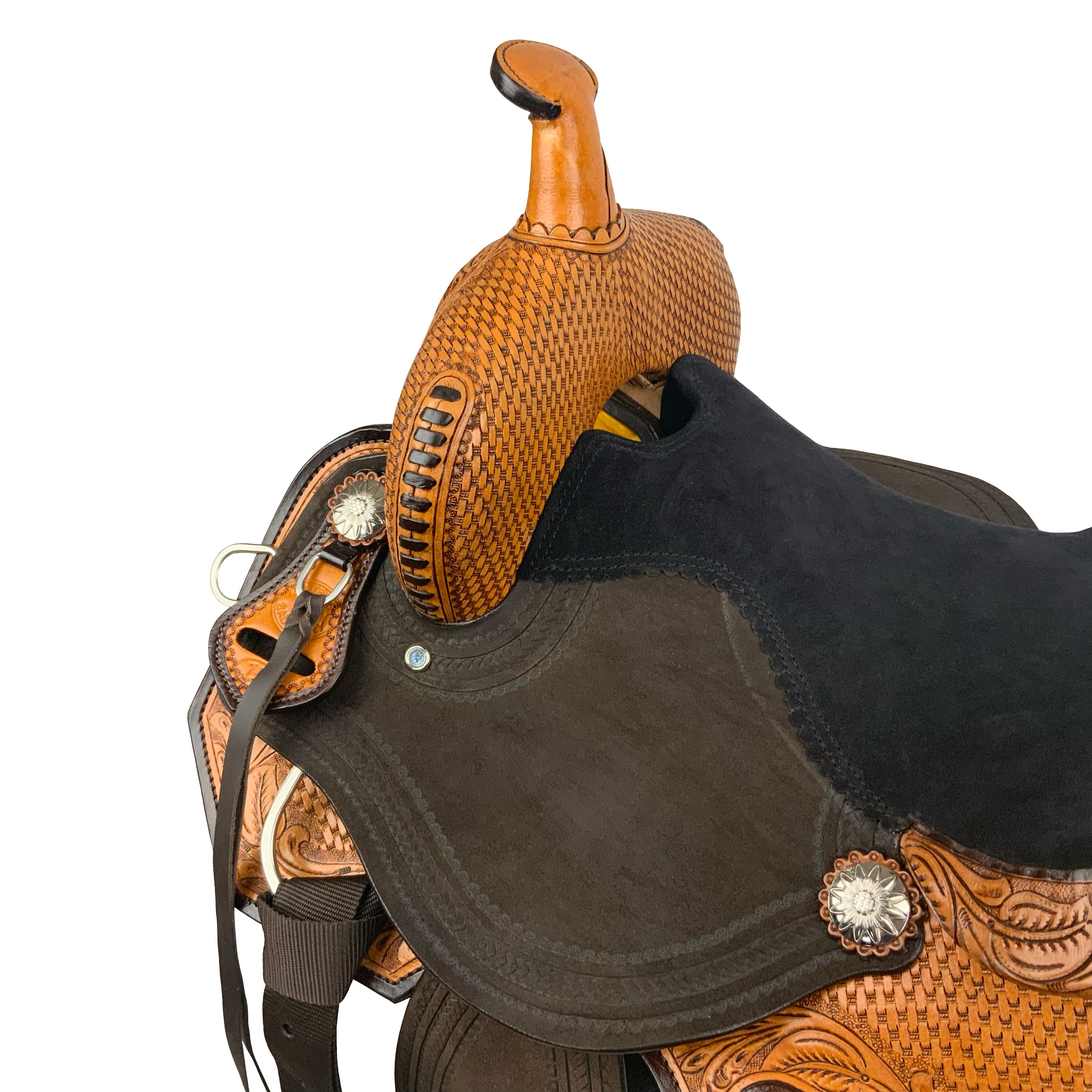 Double T Wild Frontier Barrel Style Saddle - 14, 15, 16 Inch