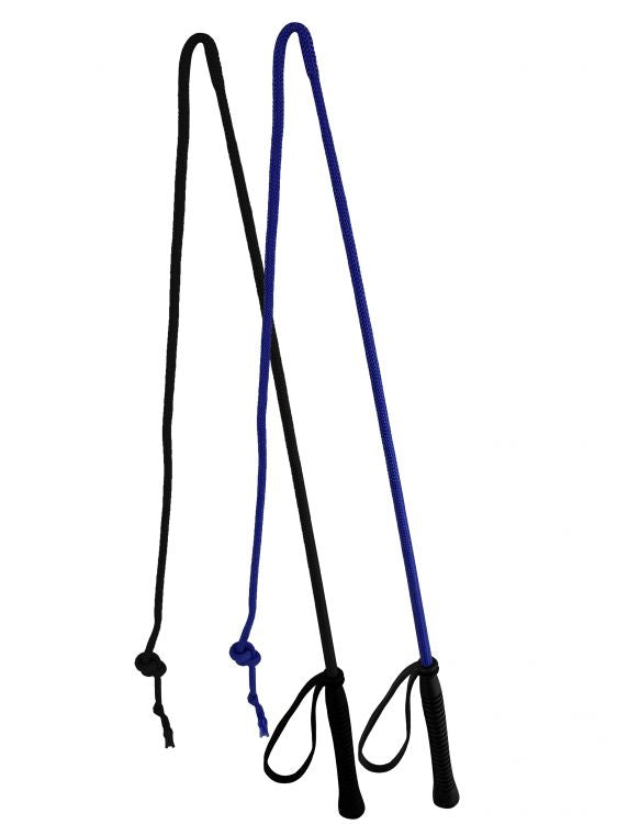 24" Braided Nylon Crop With Lash and Wrist Loop