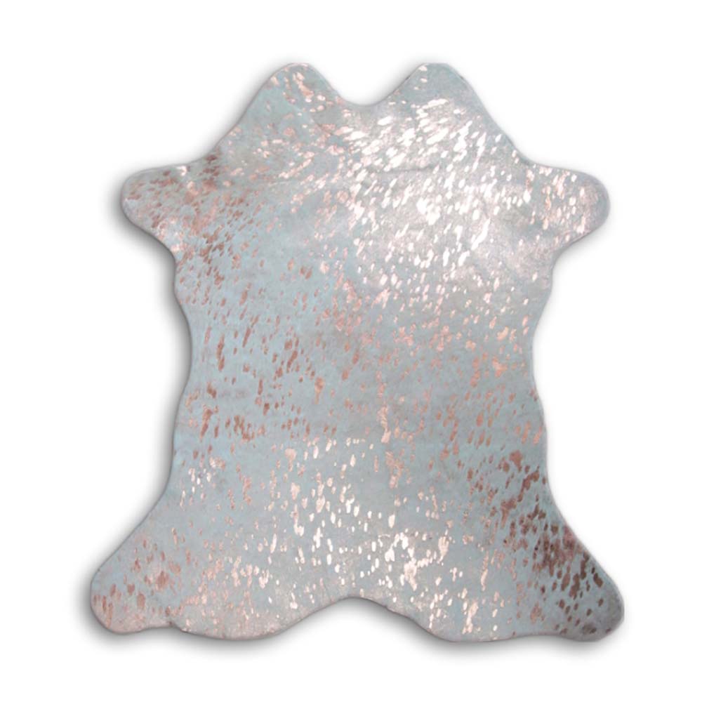 Mini Acid Wash Brazilian Hair on Cowhide Rug - 7-9 Sq. Ft.