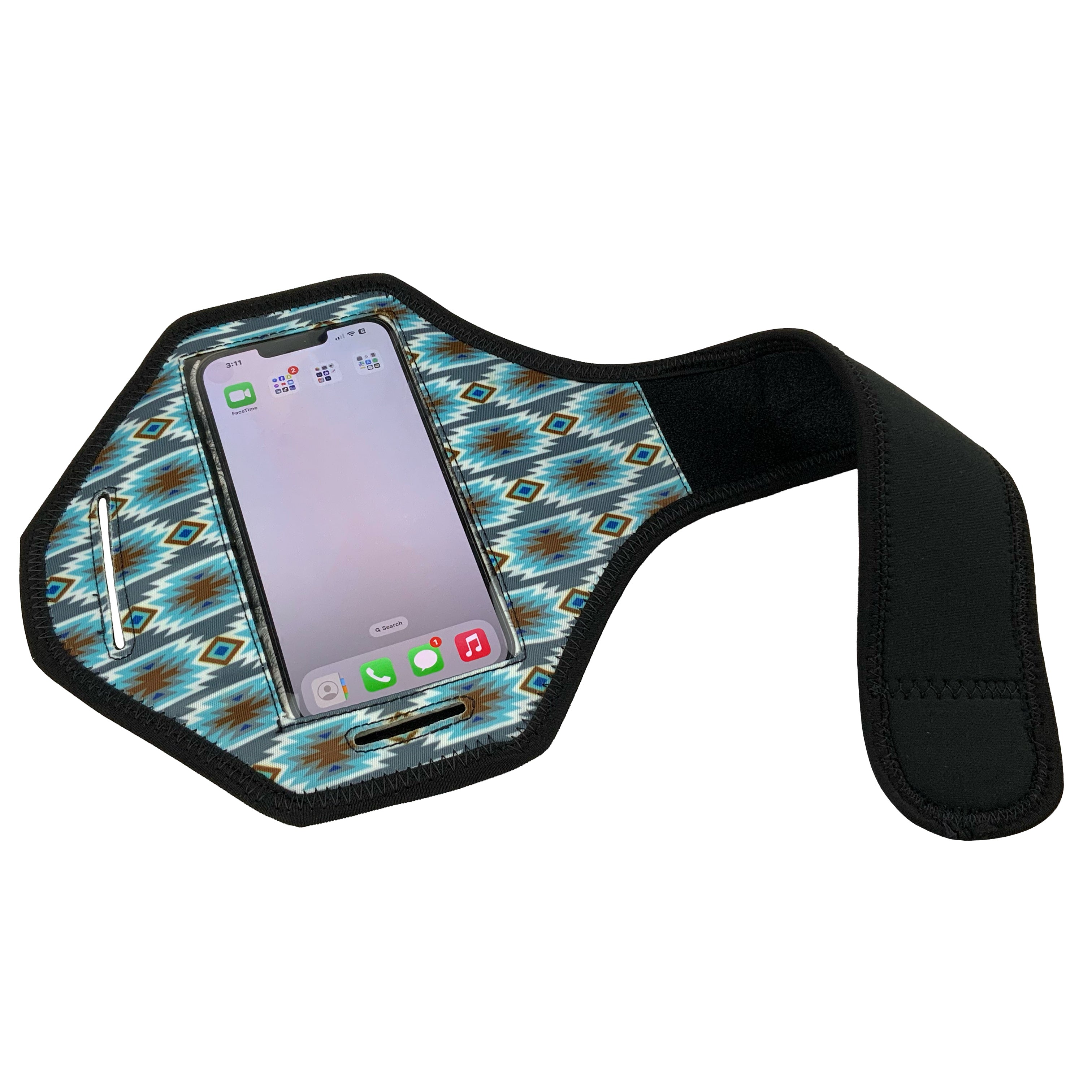 Showman Gray Blue Aztec Phone Holster