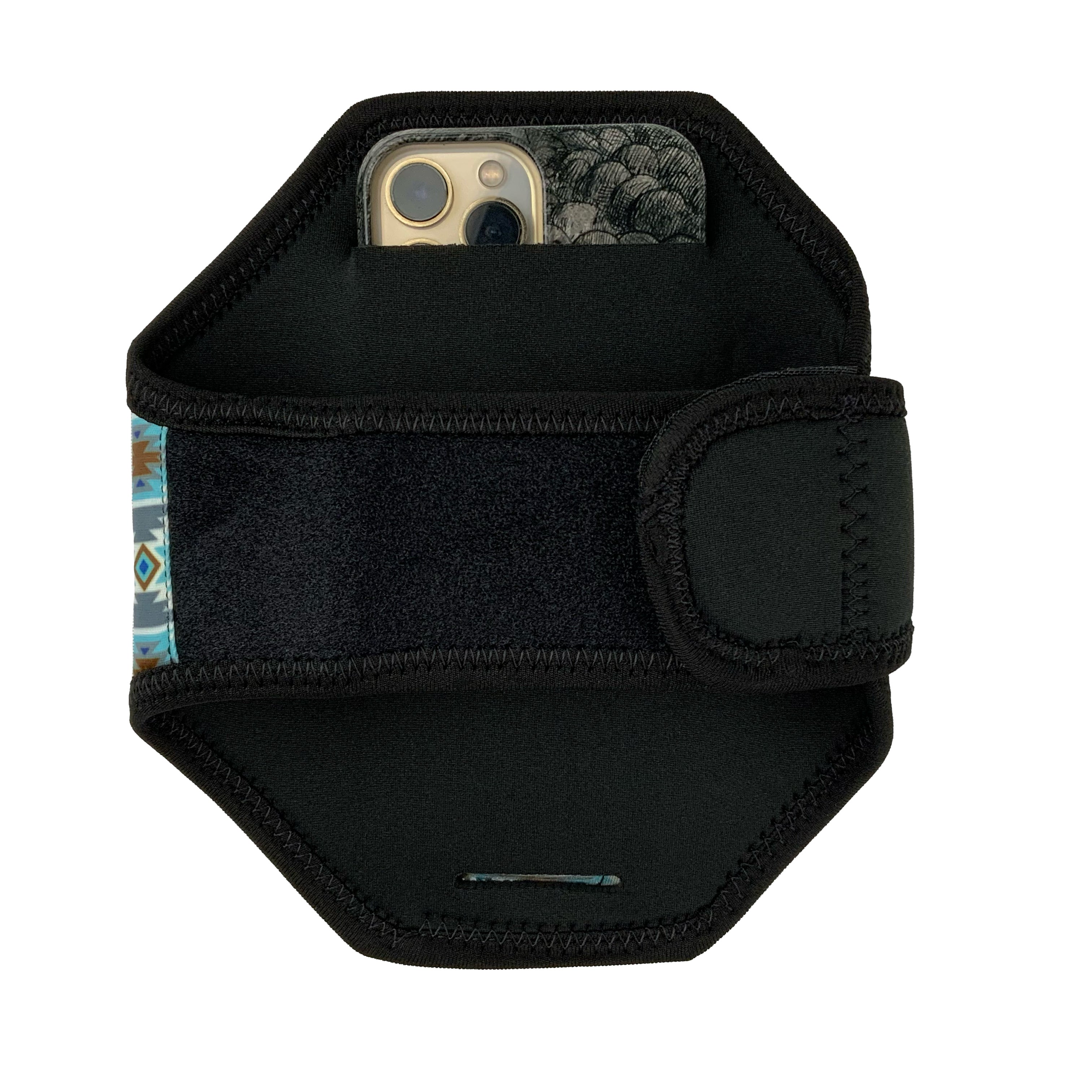 Showman Gray Blue Aztec Phone Holster