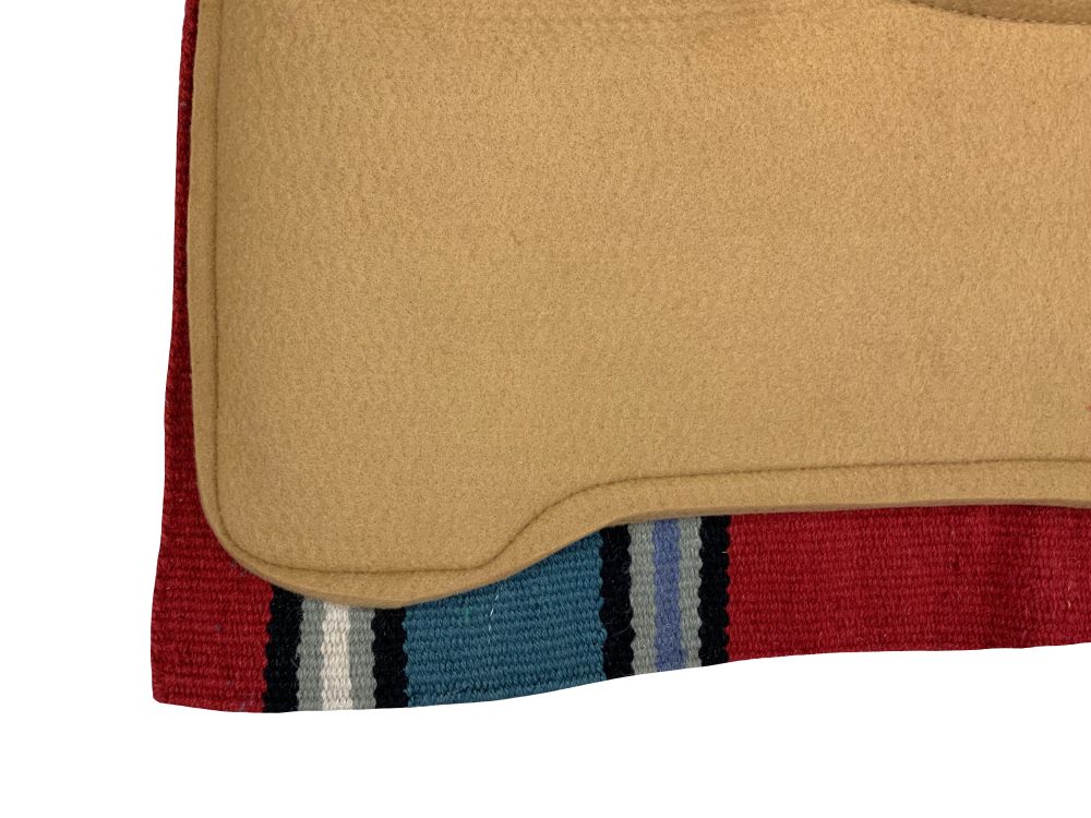 Showman ® 36" X 34" Wool Top Contoured Memory Felt Bottom Saddle Pad - Navajo