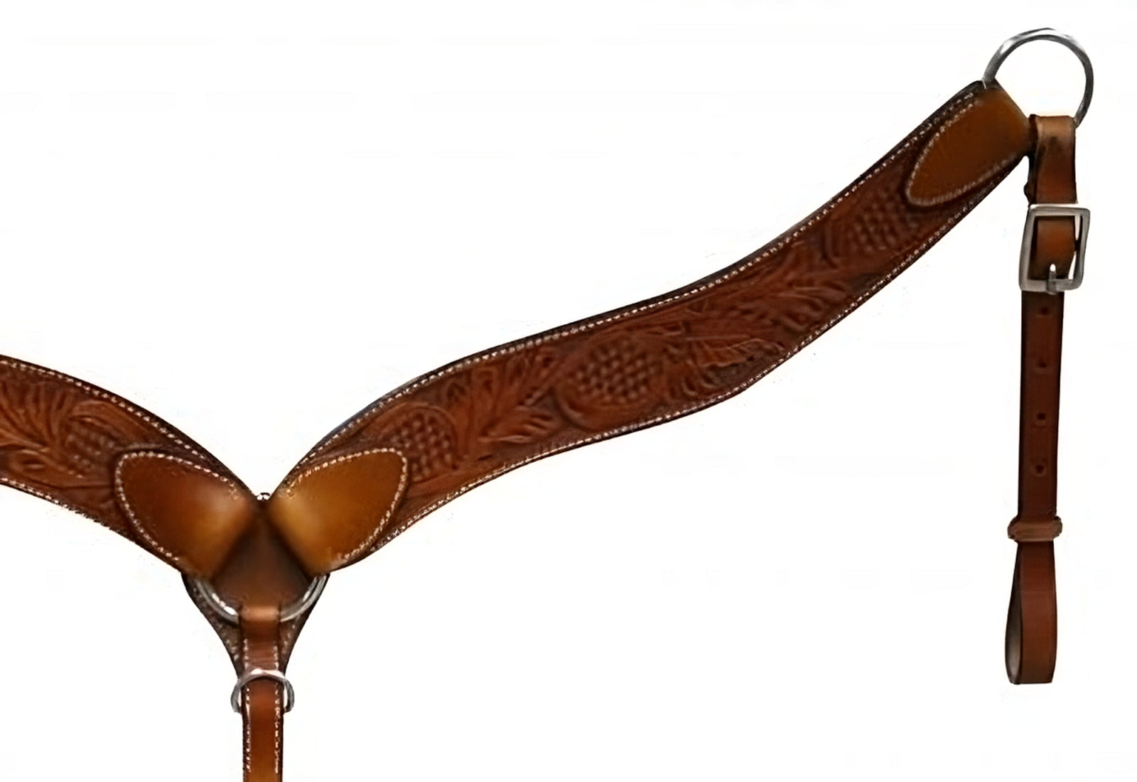 396: Leather breastcollar is 2" wide with 0 Breast Collar Showman Saddles and Tack