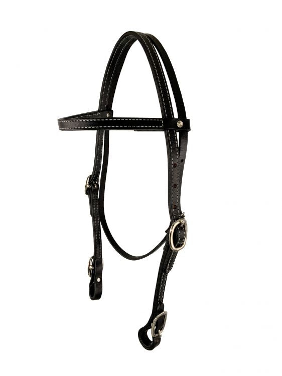 Showman Argentina Cow Leather headstall with reins