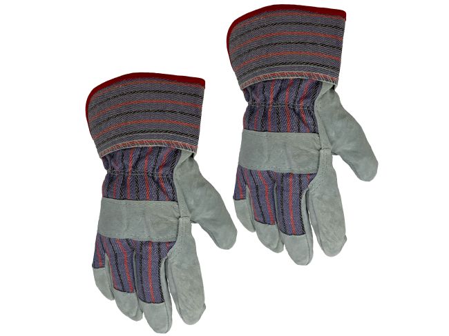 FIRM GRIP Medium Suede Leather Palm Work Gloves