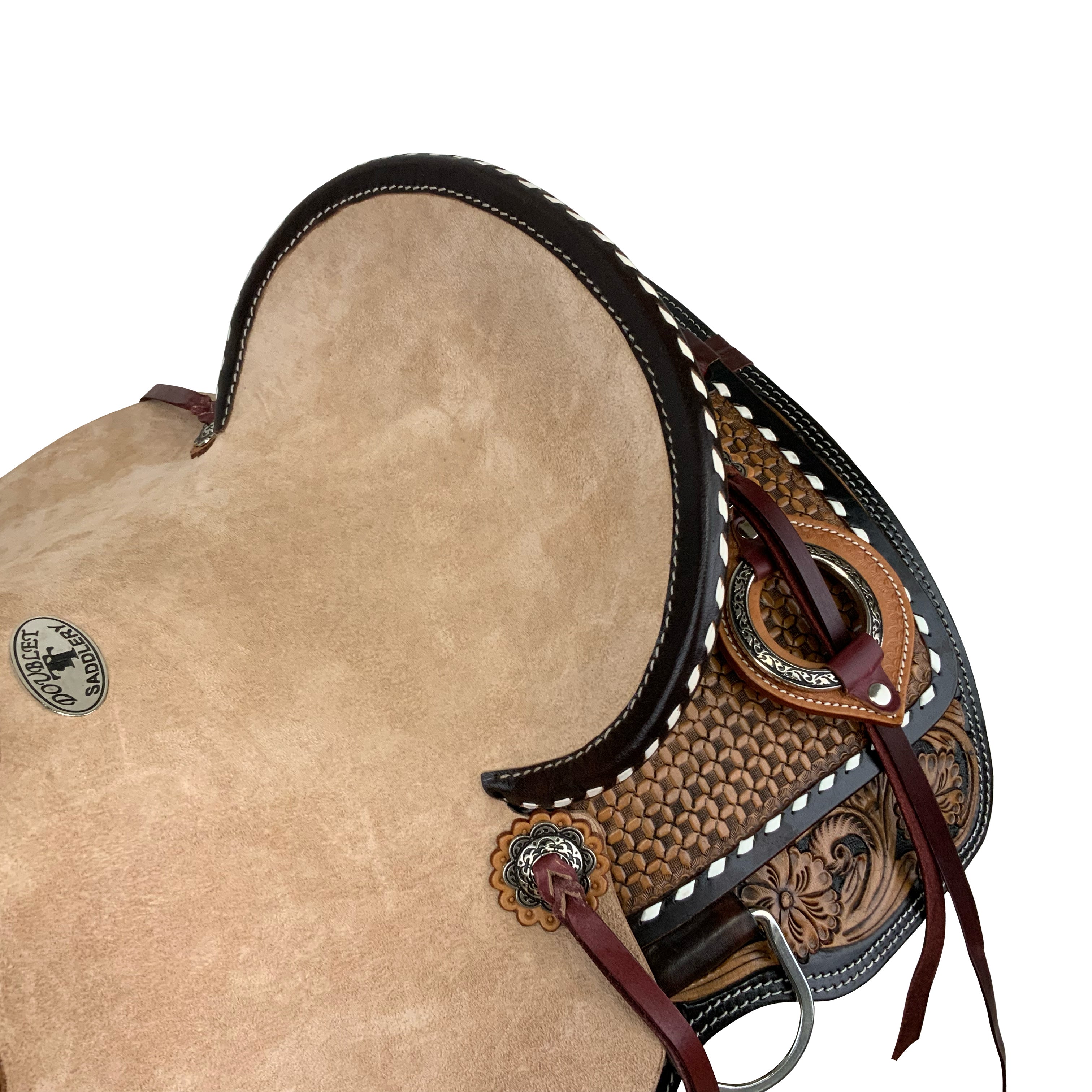 Double T Wildflower Wrangler Roper Style Saddle - 13 Inch