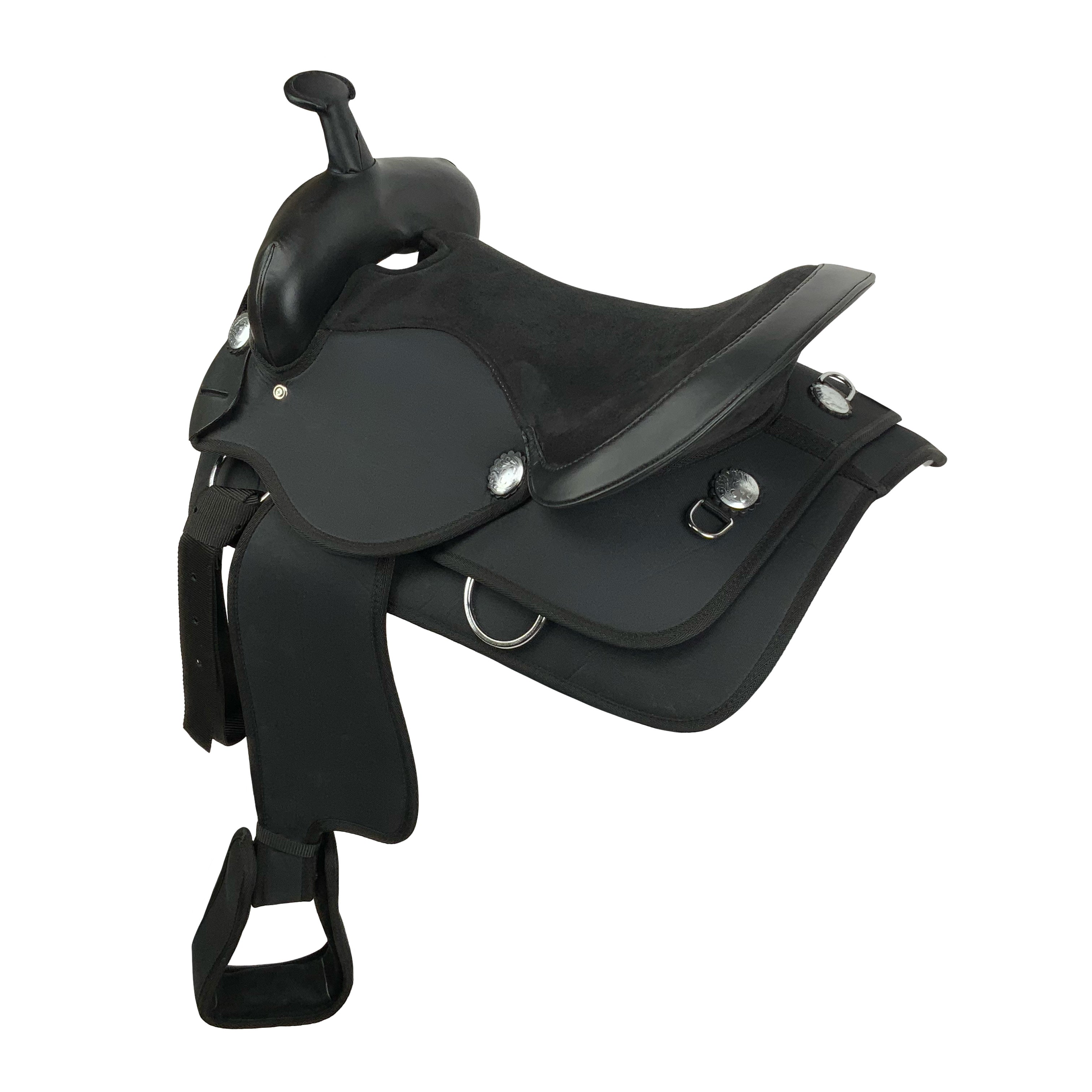 Black Nylon Cordura Saddle - 16 Inch