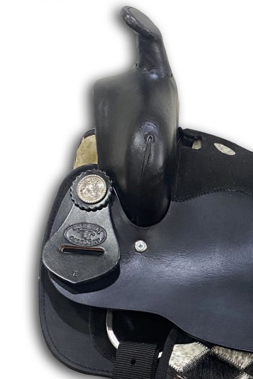 13" Double T Nylon Cordura Saddle with Suede Leather Seat and Leather Jockeys
