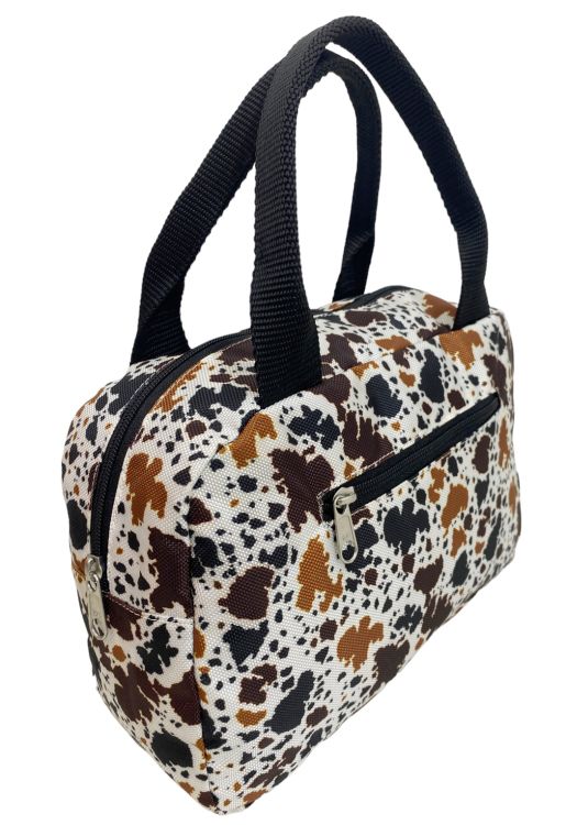 Showman Cow Print Nylon Mini Tote