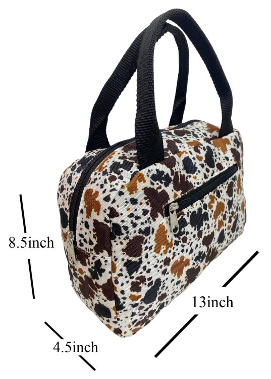 Showman Cow Print Nylon Mini Tote