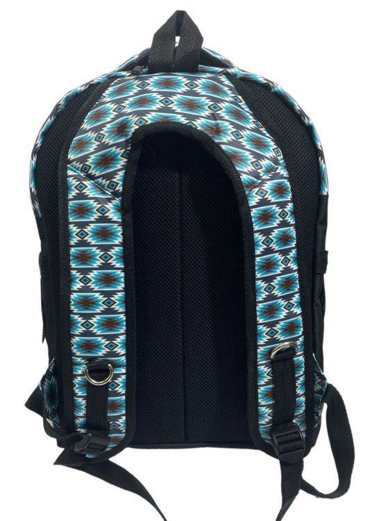 Showman Gray Blue Aztec Tactical Backpack