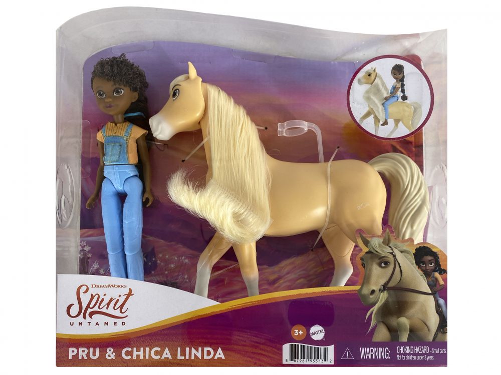 Pru & Chica Linda' SPIRIT Horse and Rider Toy