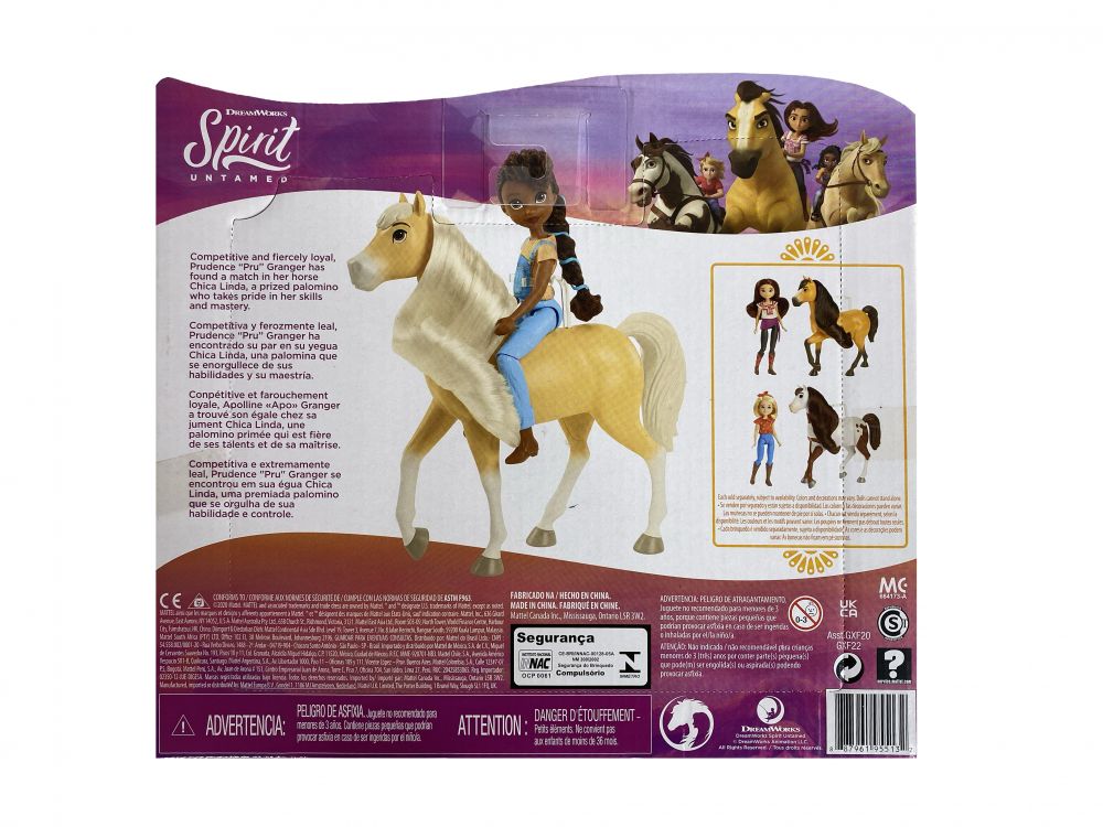 Pru & Chica Linda' SPIRIT Horse and Rider Toy