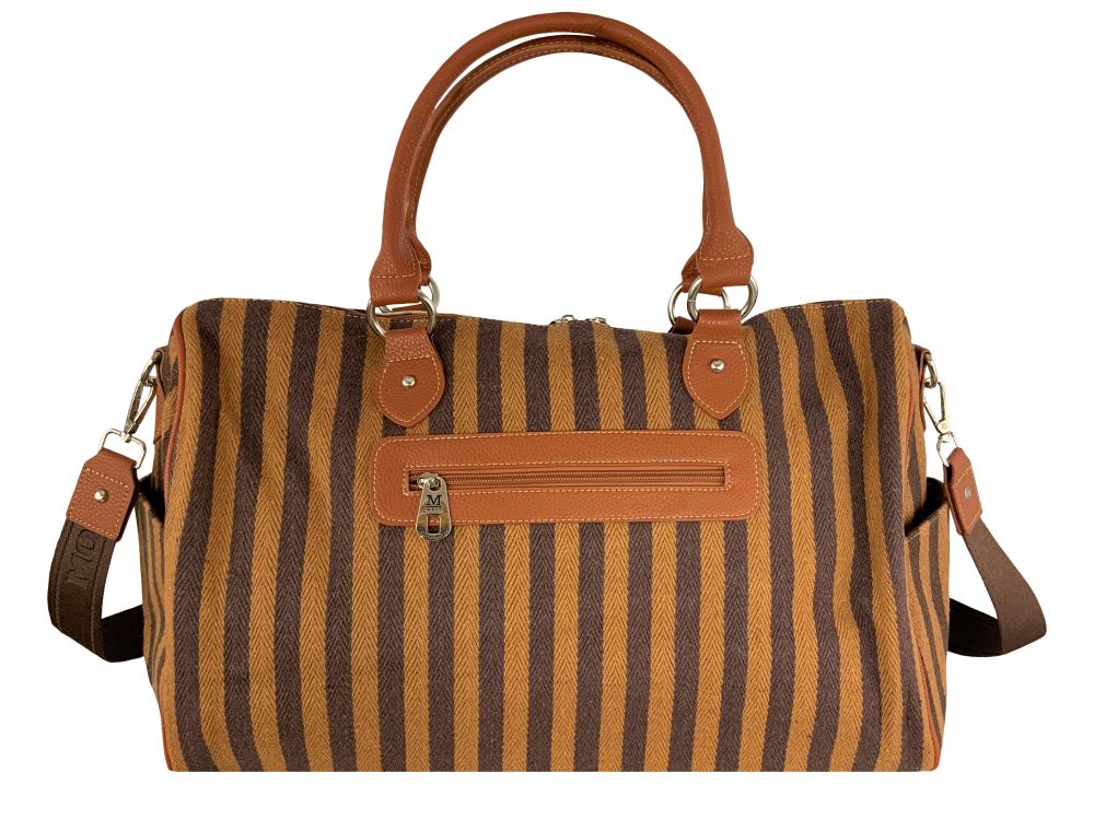 Montana West Cowprint Canvas Weekender Bag