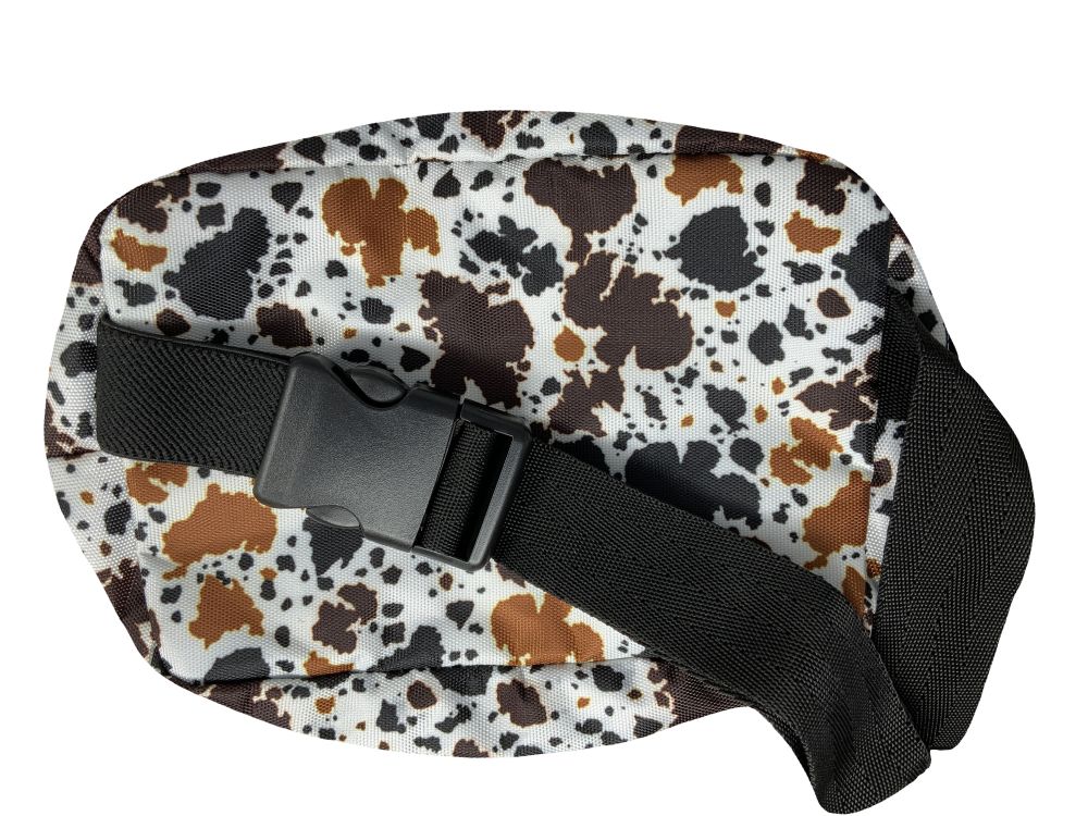 Showman Cowprint Nylon Belt Bag