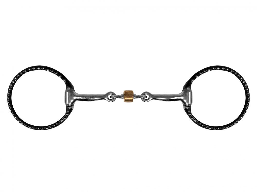 Showman Western Fixed Ring Copper Link Bit