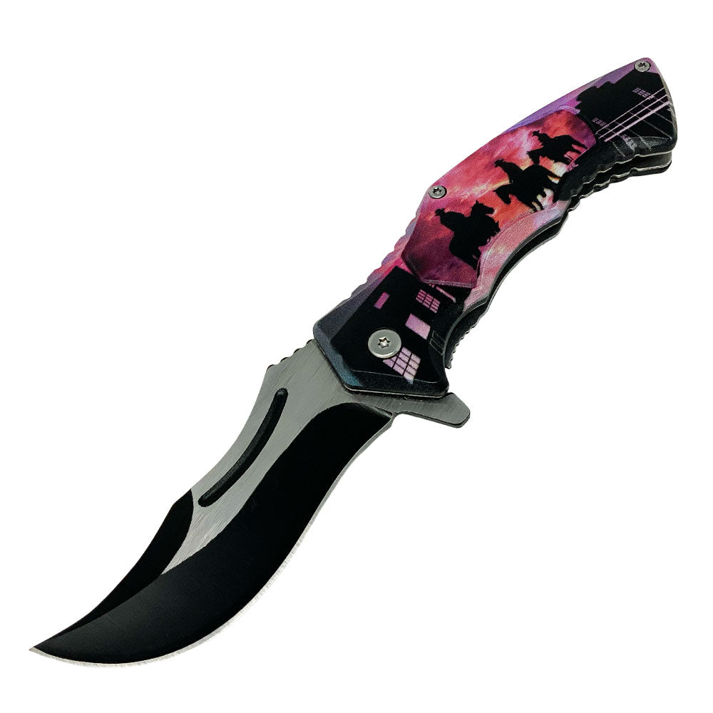 Sunrise Cowboys Stainless Steel Folding Knife