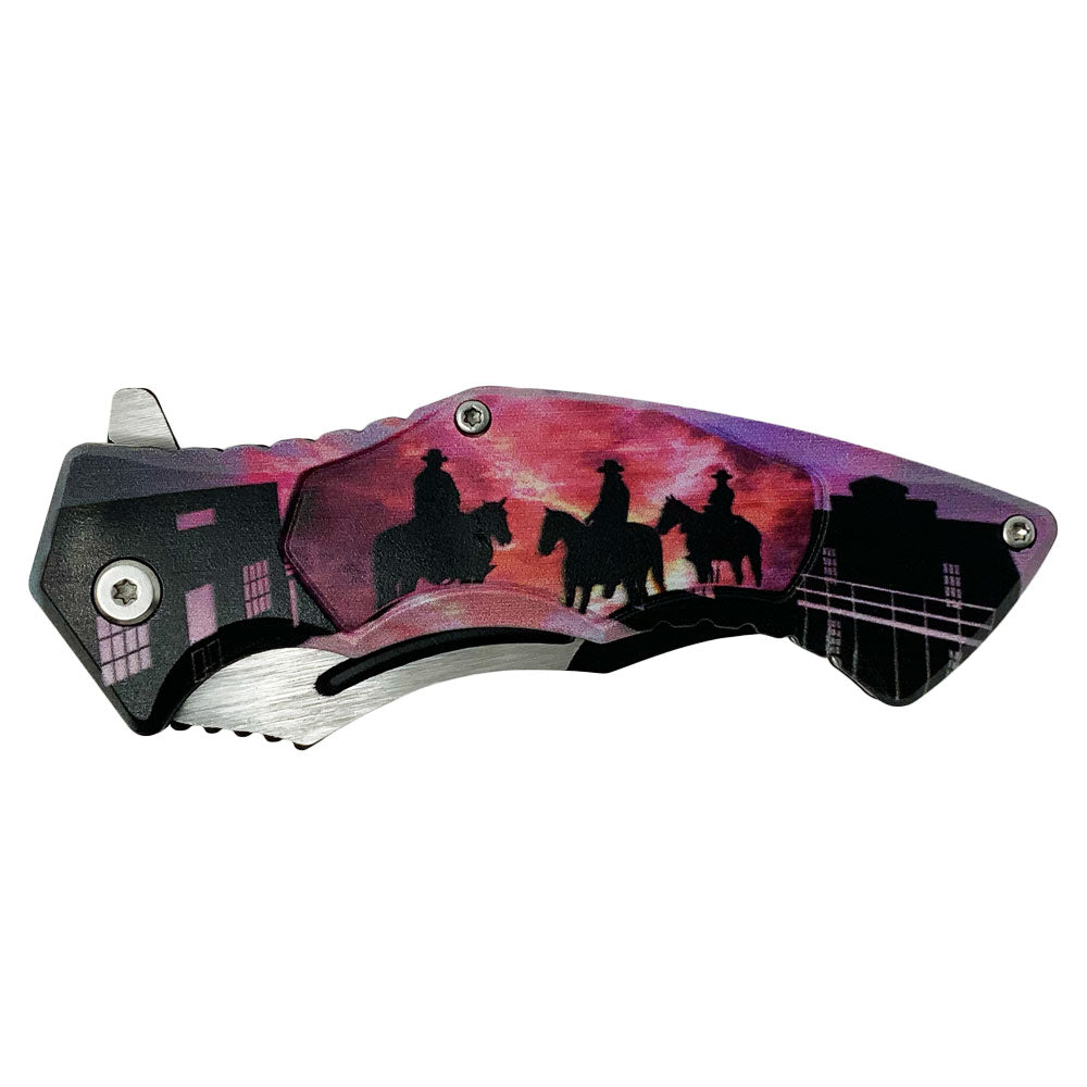 Sunrise Cowboys Stainless Steel Folding Knife