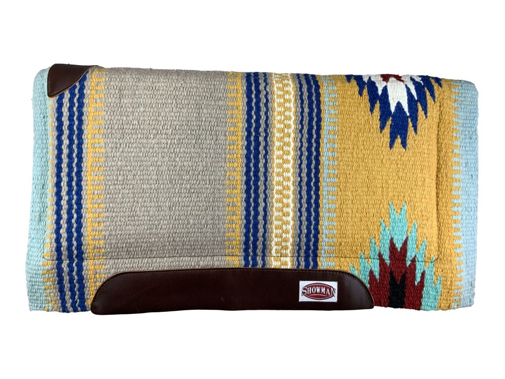 Showman 36" X 34" New Zealand Wool Cutter Style Saddle Pad with felt bottom