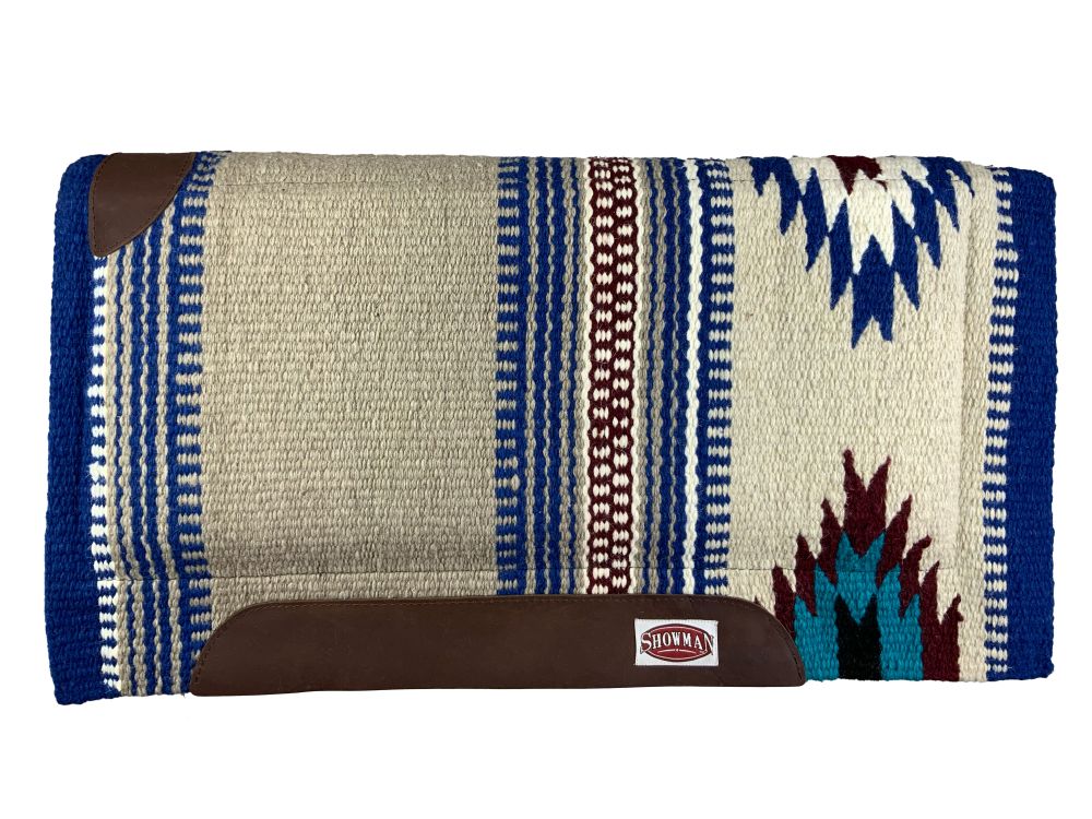 Showman 36" X 34" New Zealand Wool Cutter Style Saddle Pad with felt bottom