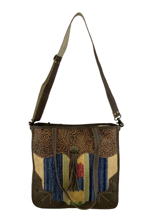 Klassy Cowgirl Sweet Vintage Upcycled Market Tote Bag