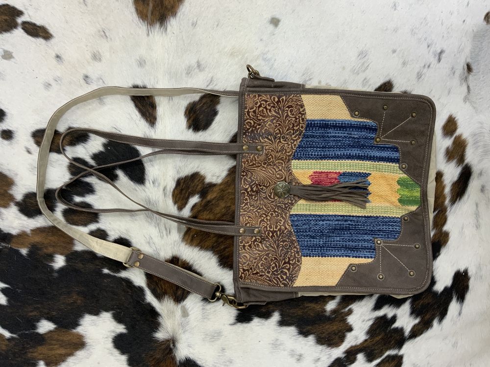 Klassy Cowgirl Sweet Vintage Upcycled Market Tote Bag