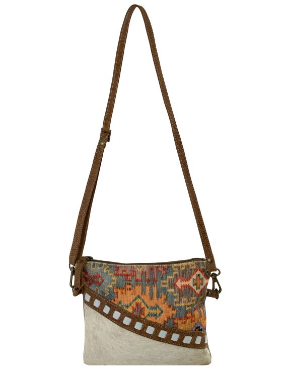 Klassy Cowgirl Southwest Brights Upcycled Crossbody Bag