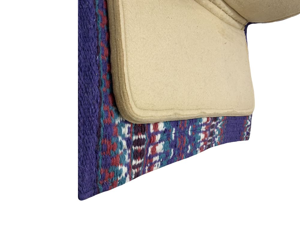 Showman 36" X 34" Wool Blanket Top Contoured Memory Felt Bottom Saddle Pad – Southwest