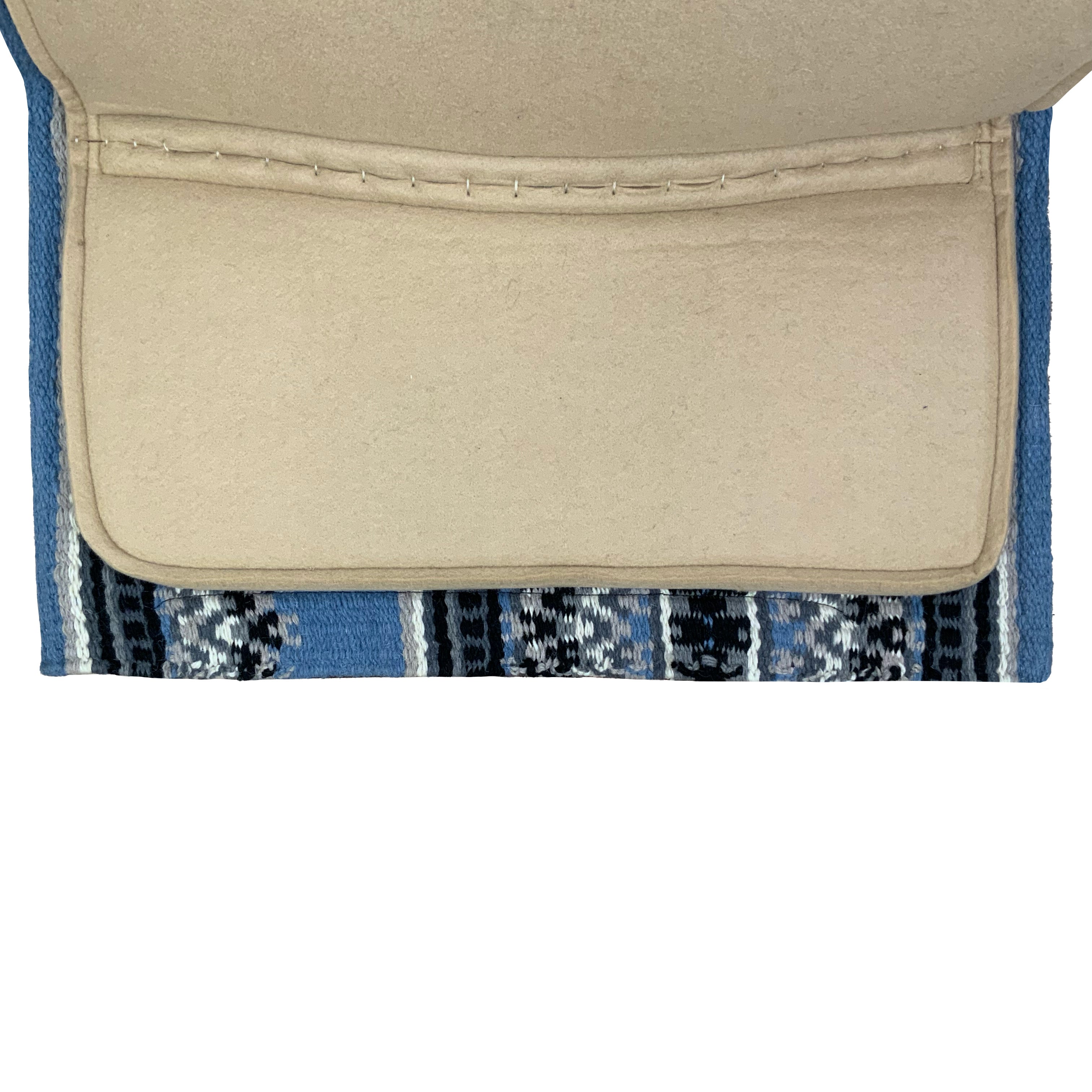 Showman 36" X 34" Wool Top Contoured Memory Felt Bottom Saddle Pad – Southwest Stripe