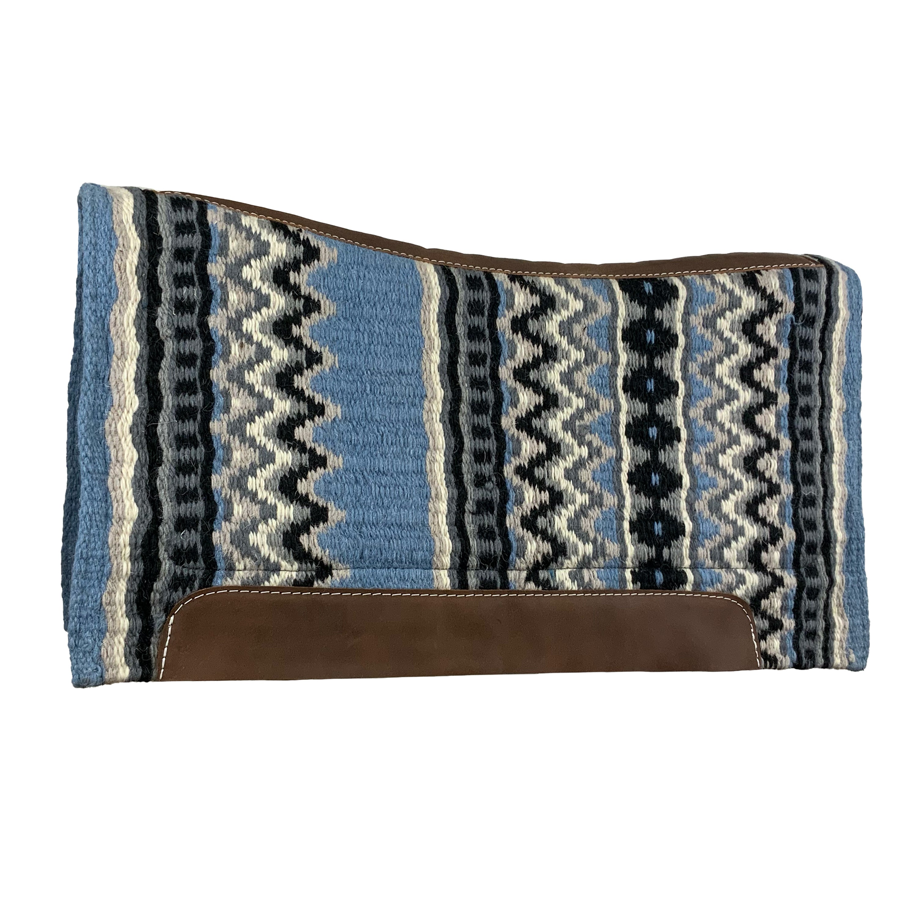 Showman 36" X 34" Wool Top Contoured Memory Felt Bottom Saddle Pad – Southwest Stripe