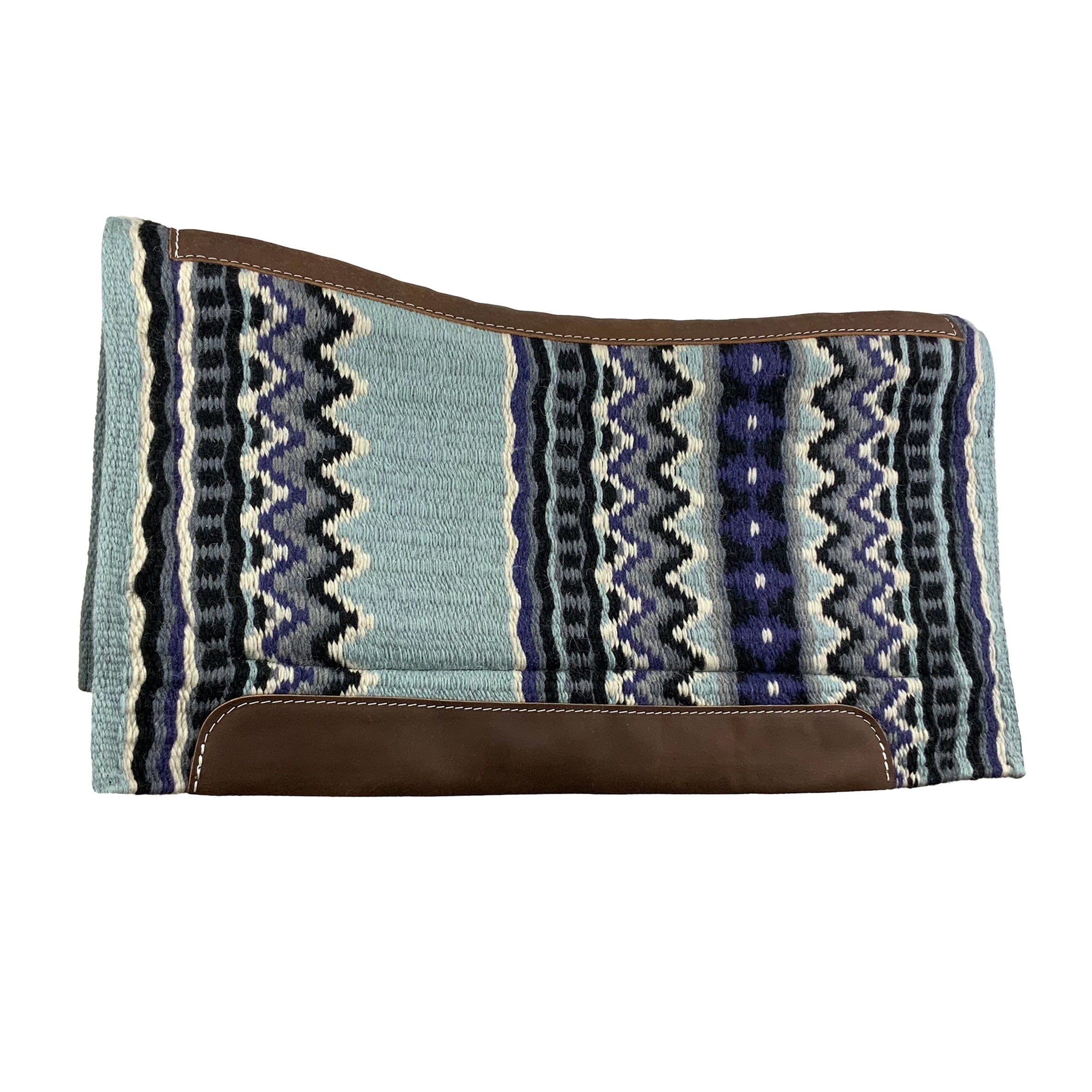 Showman 36" X 34" Wool Top Contoured Memory Felt Bottom Saddle Pad – Southwest Stripe