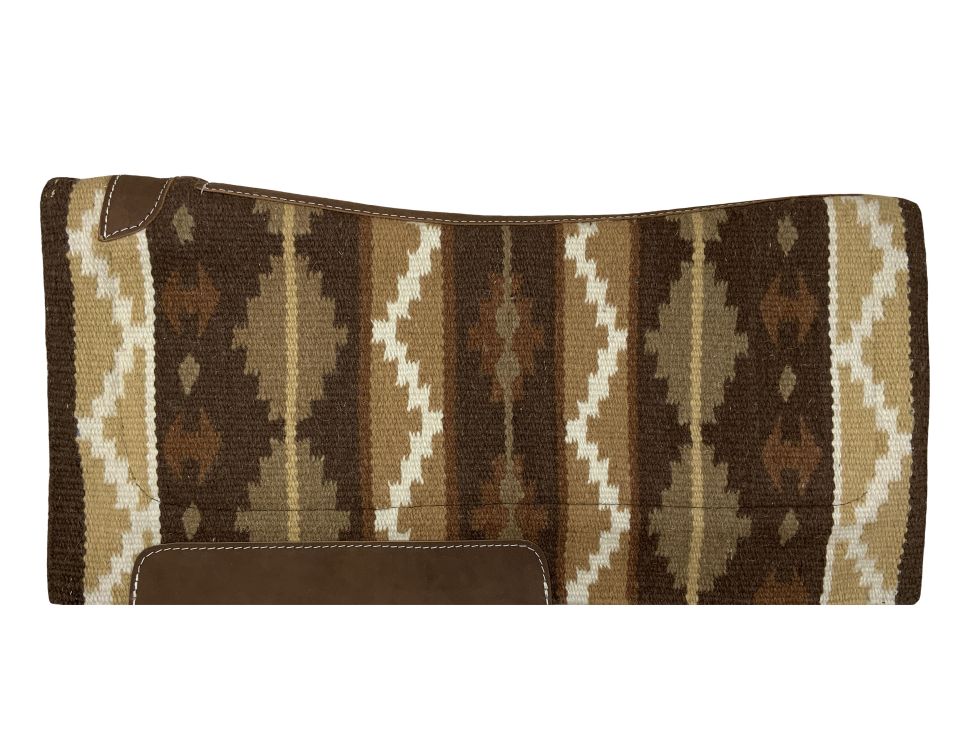 Showman 36" X 34" Wool Top Contoured Memory Felt Bottom Saddle Pad – Southwest