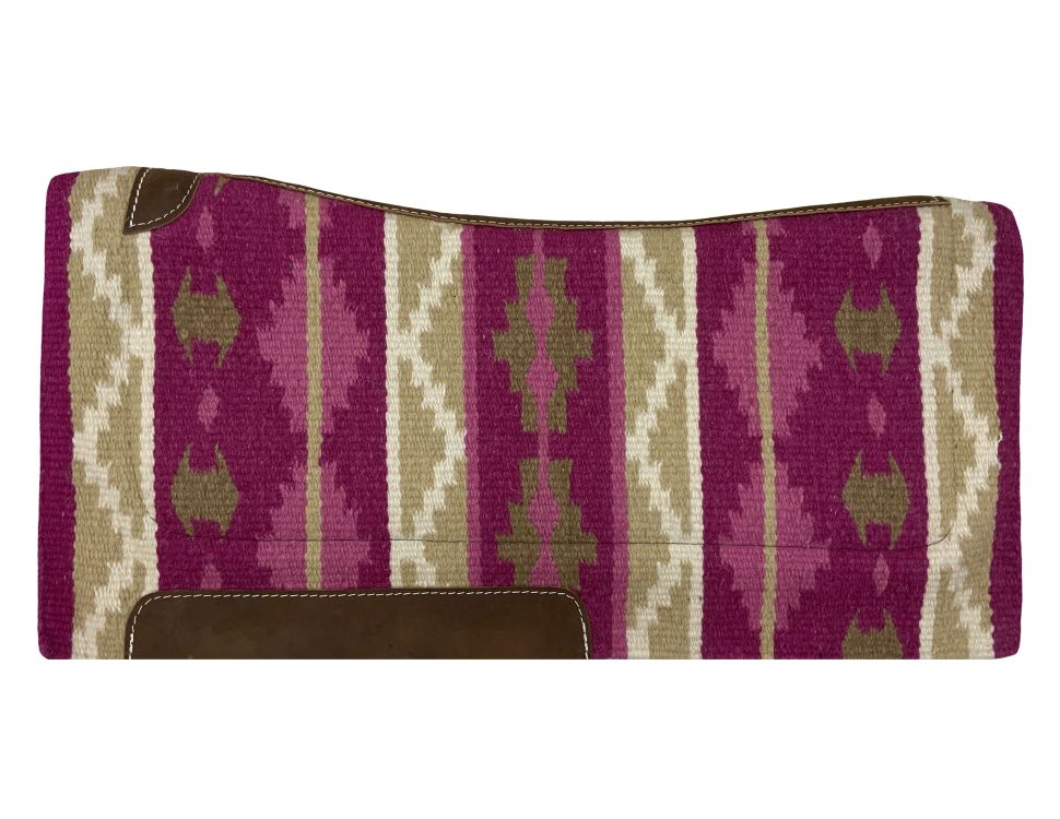 Showman 36" X 34" Wool Top Contoured Memory Felt Bottom Saddle Pad – Southwest