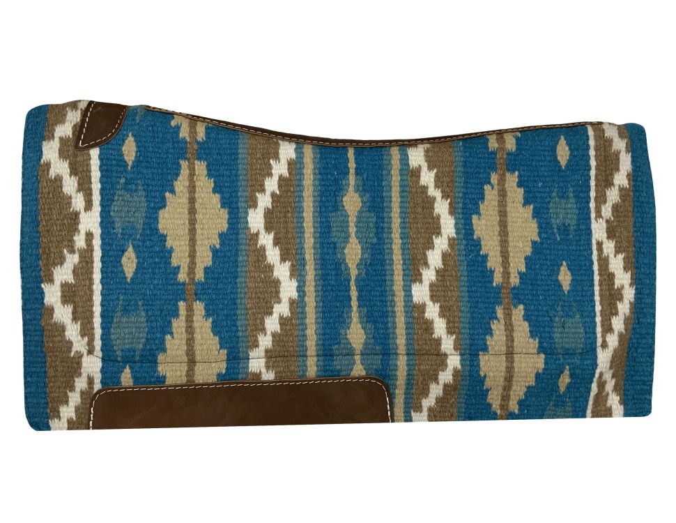 Showman 36" X 34" Wool Top Contoured Memory Felt Bottom Saddle Pad – Southwest