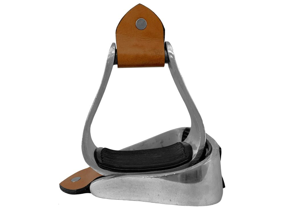Pony/Youth Aluminum Stirrups With Rubber Tread