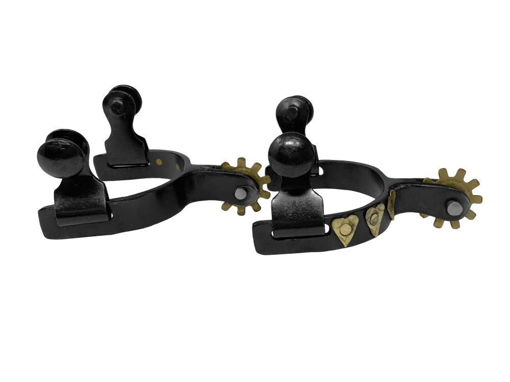 Showman Toddler Black Steel Hearts Spur