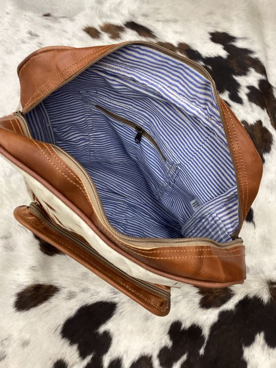 Klassy Cowgirl Naturally Classic Cowhide Leather Upcycled Backpack Bag