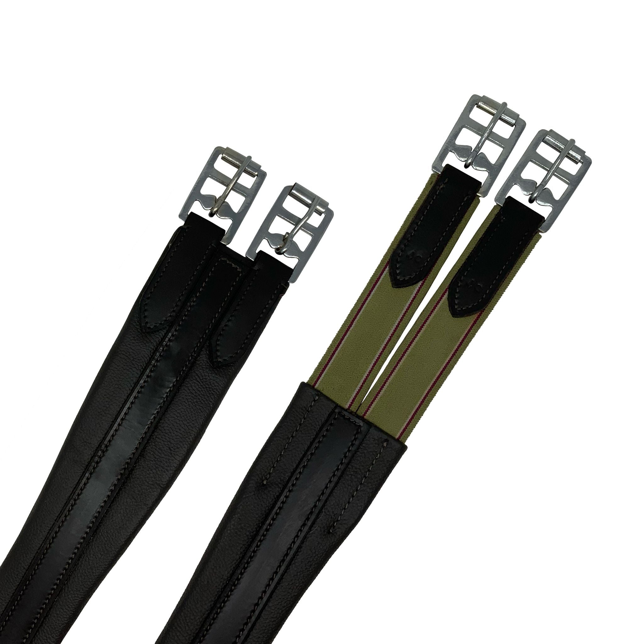 Side view of the girth highlighting its quality craftsmanship and design.