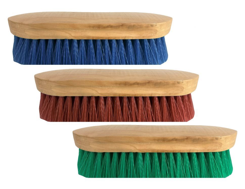 Showman medium bristle brush on an oval base, showcasing its ergonomic design.