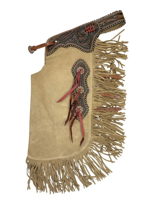 Showman Wildflower Brown Chinks western leather chinks product photo