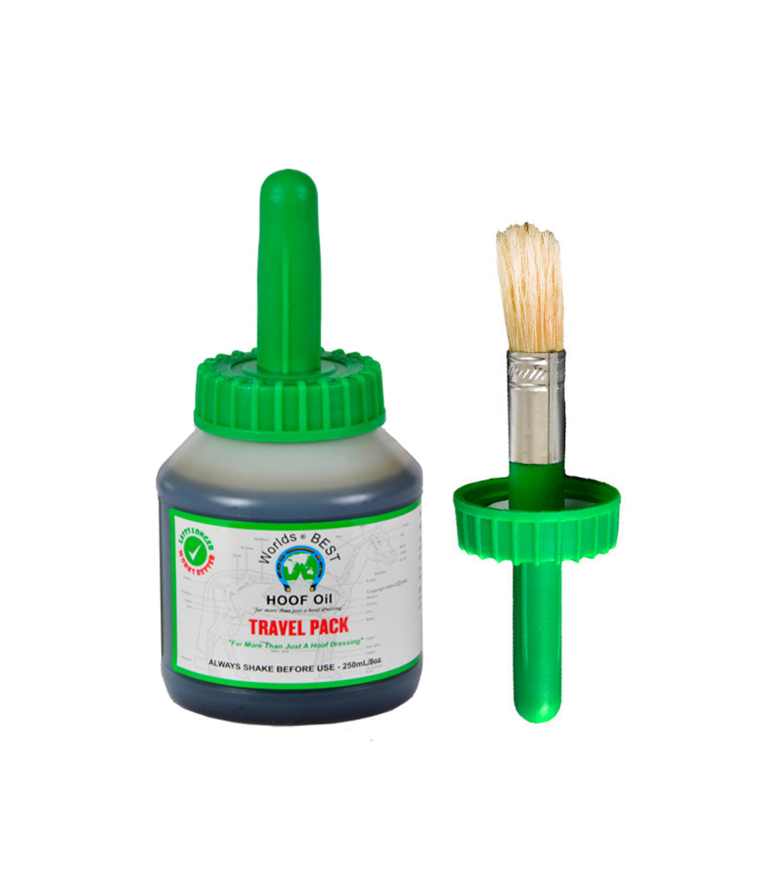 Worlds Best Hoof Oil travel pack 8 ounces