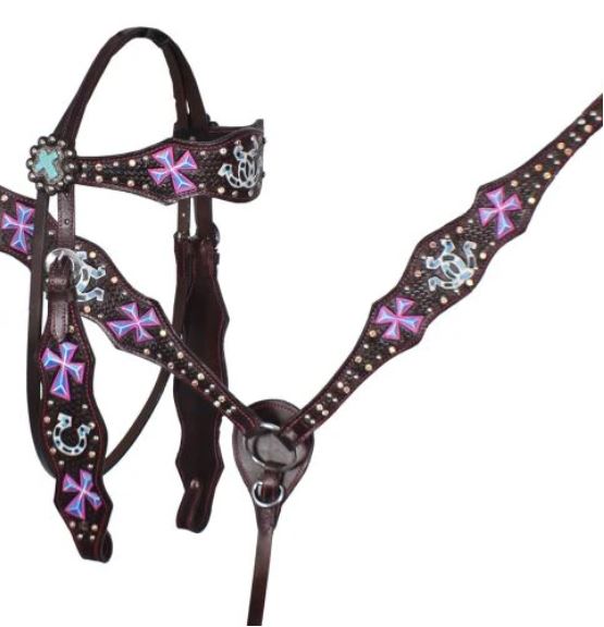 01012: 12" Double T youth barrel style saddle set Youth Saddle Double T