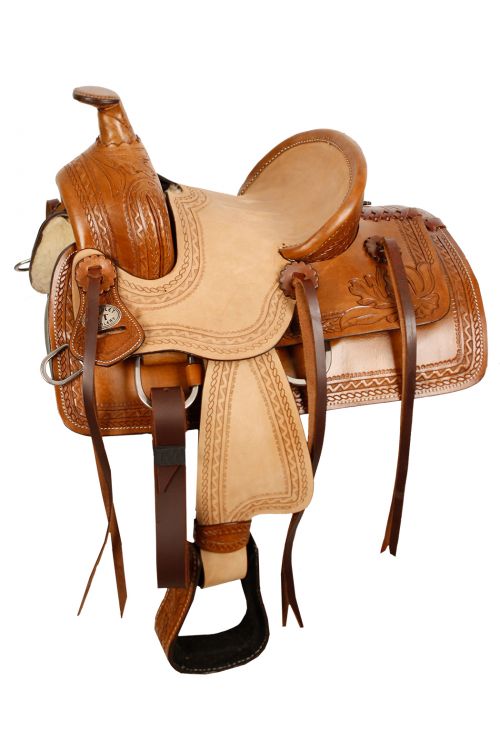 10" Double T Pony Hard Seat Roper Style Saddle 10110 Youth Saddle Double T